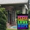 Pride Garden Flag 12x18 Inch Vertical Double Sided Kindness Peace Equality Love Inclusion Hope Diversity Garden Flag